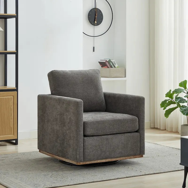 Fauteuil pivotant moderne en chenille, lot de 1