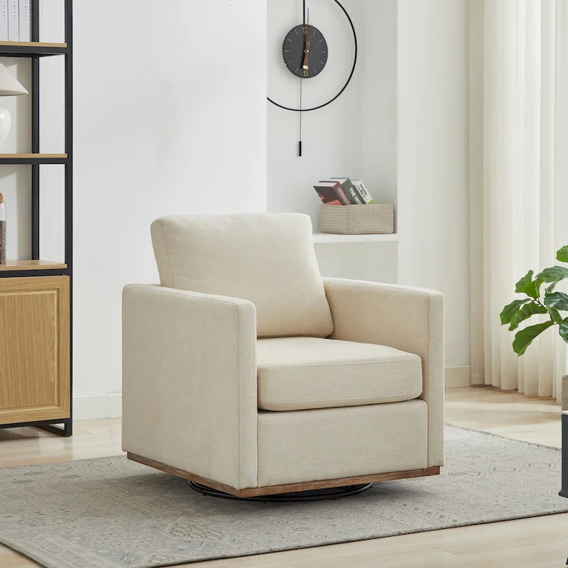 Fauteuil pivotant moderne en chenille, lot de 1