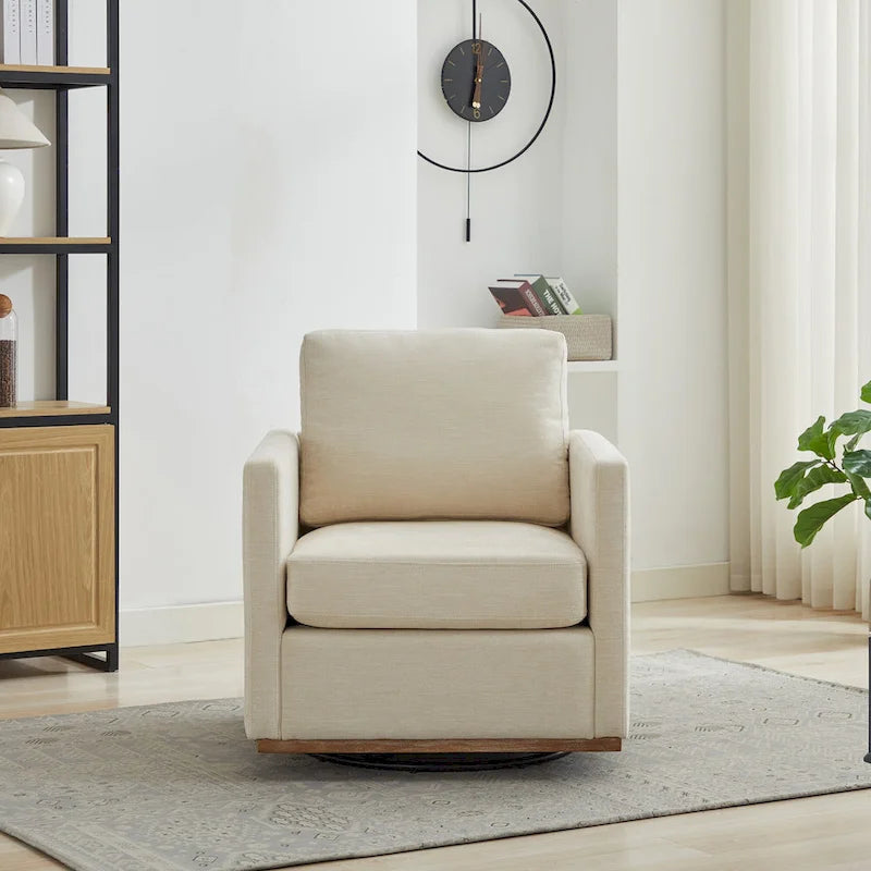 Fauteuil pivotant moderne en chenille, lot de 1