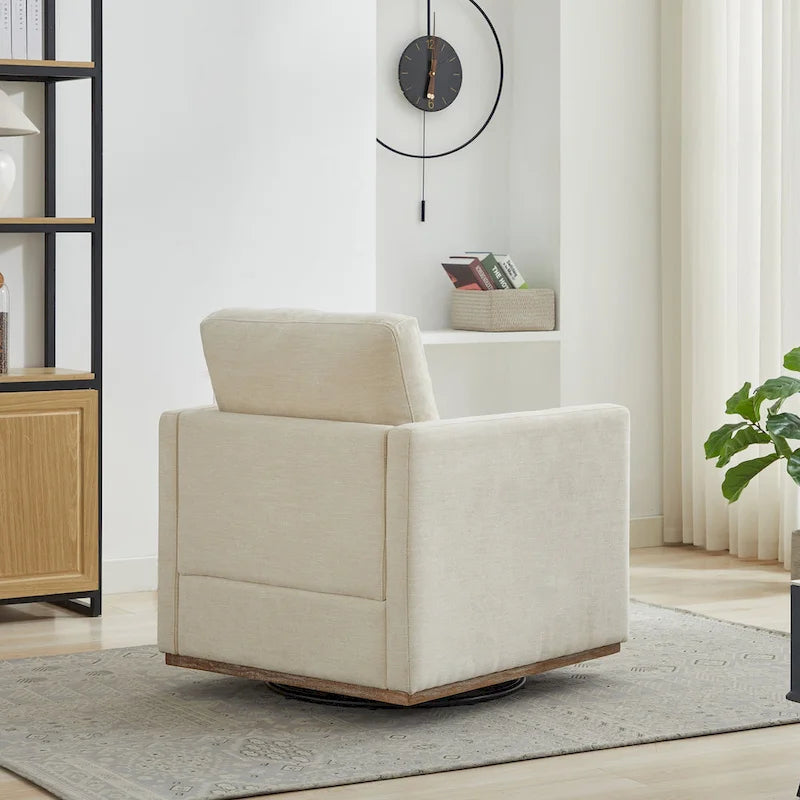 Fauteuil pivotant moderne en chenille, lot de 1