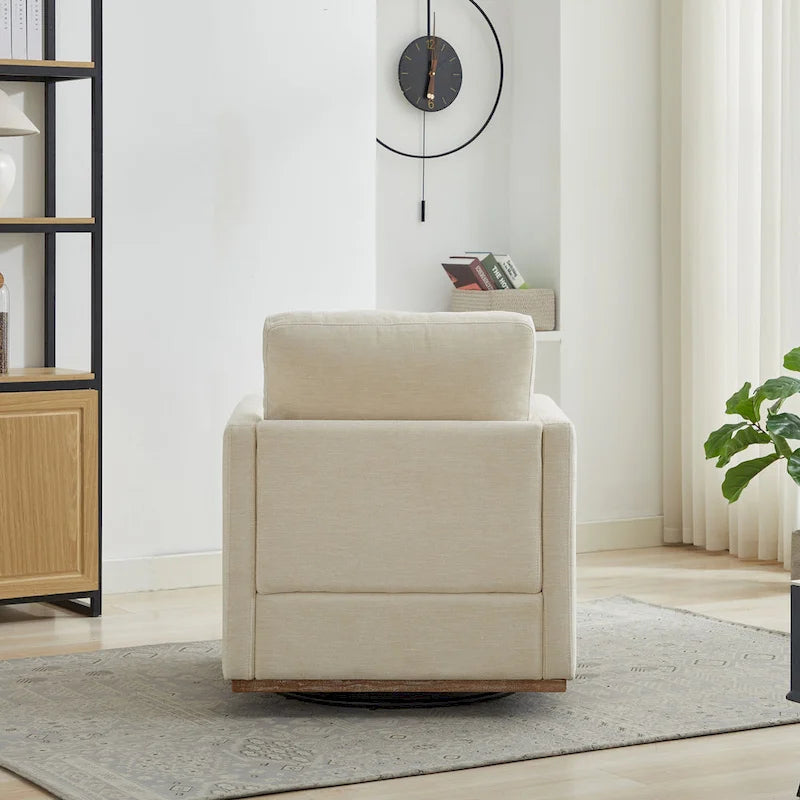 Fauteuil pivotant moderne en chenille, lot de 1