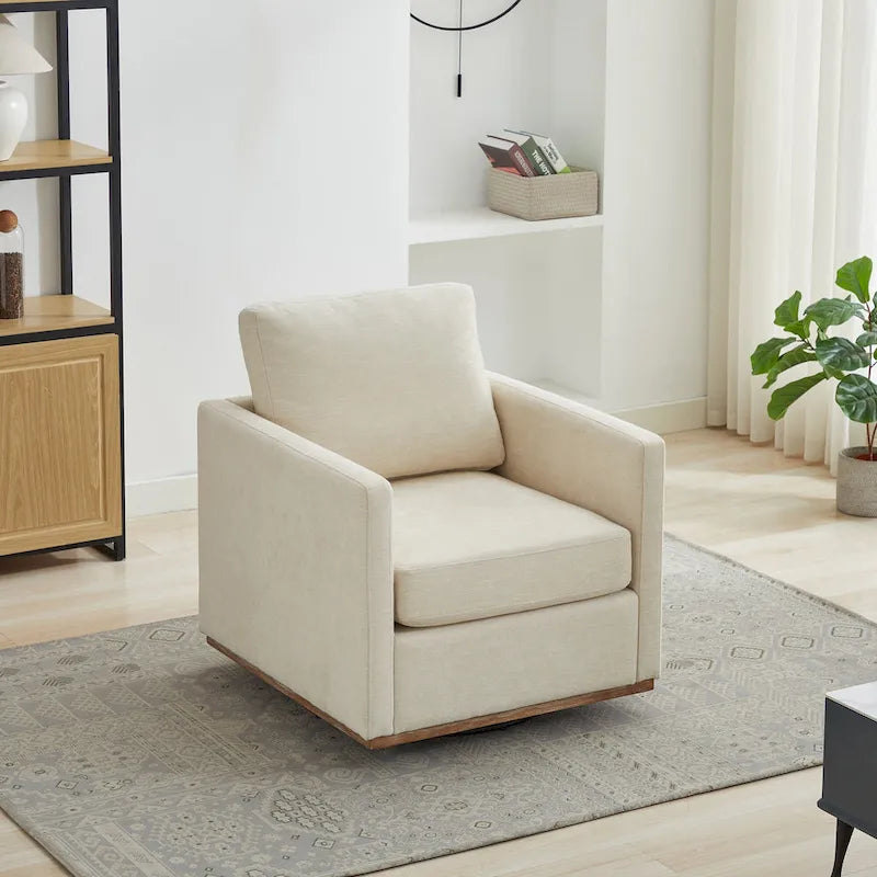 Fauteuil pivotant moderne en chenille, lot de 1