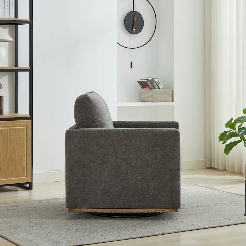 Fauteuil pivotant moderne en chenille, lot de 1