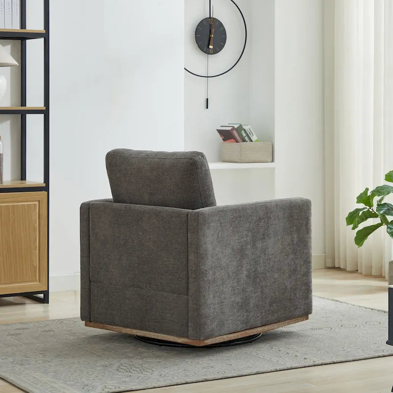 Fauteuil pivotant moderne en chenille, lot de 1