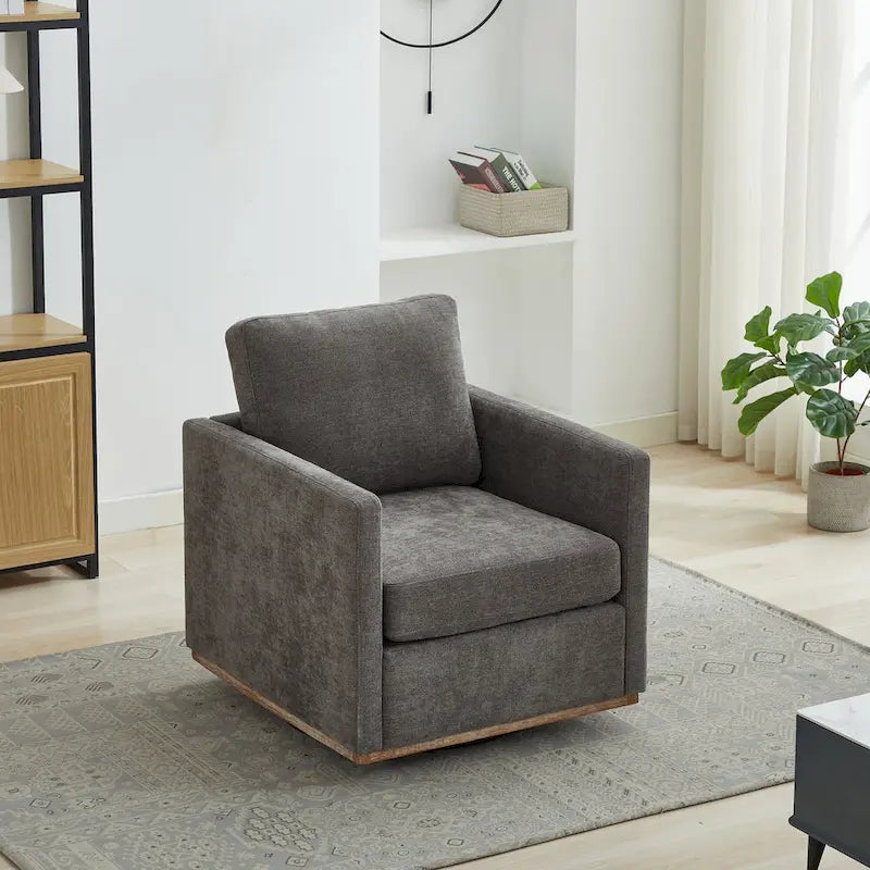 Fauteuil pivotant moderne en chenille, lot de 1