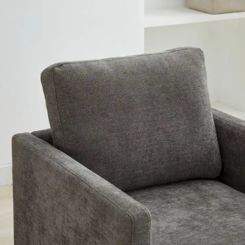 Fauteuil pivotant moderne en chenille, lot de 1