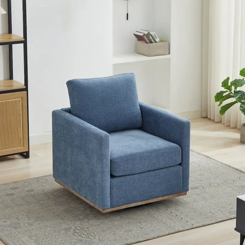 Fauteuil pivotant moderne en chenille, lot de 1