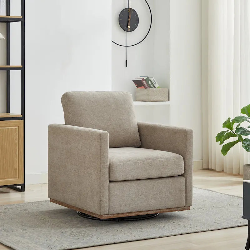 Fauteuil pivotant moderne en chenille, lot de 1