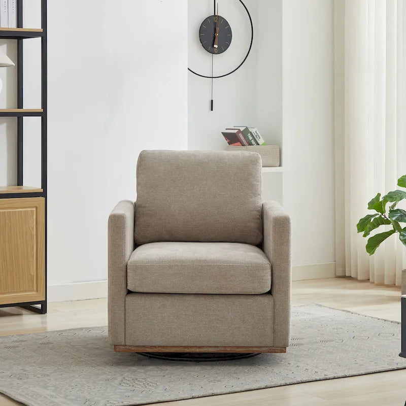 Fauteuil pivotant moderne en chenille, lot de 1