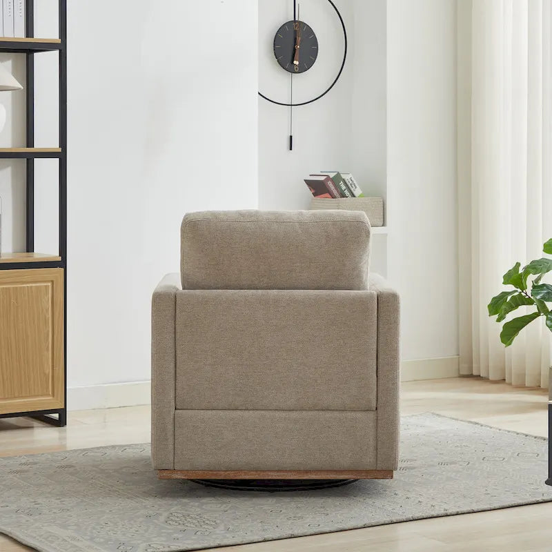 Fauteuil pivotant moderne en chenille, lot de 1