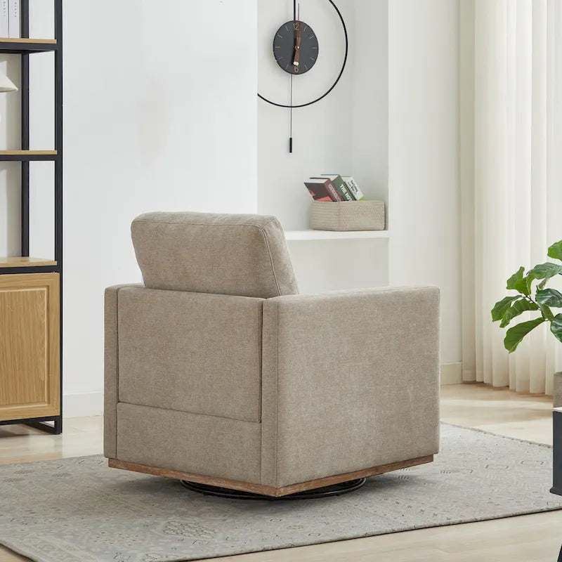 Fauteuil pivotant moderne en chenille, lot de 1