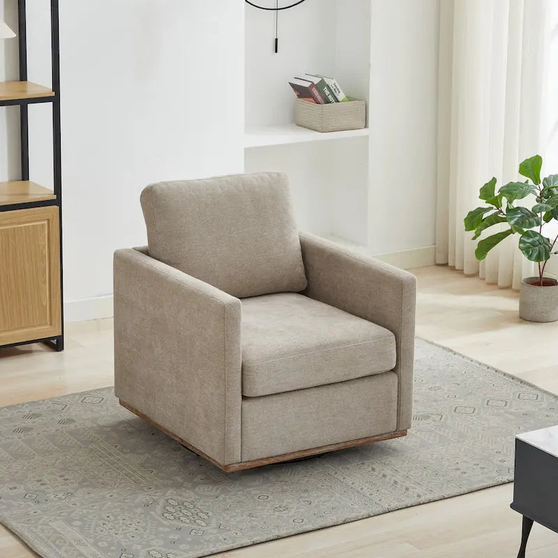 Fauteuil pivotant moderne en chenille, lot de 1