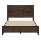 Lit plateforme en pin avec tête de lit aspect vieilli, Cadre de lit double/queen/king en bois massif