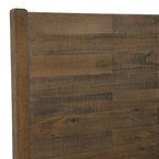 Lit plateforme en pin avec tête de lit aspect vieilli, Cadre de lit double/queen/king en bois massif