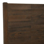 Lit plateforme en pin avec tête de lit aspect vieilli, Cadre de lit double/queen/king en bois massif