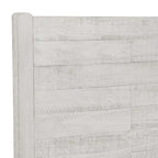 Lit plateforme en pin avec tête de lit aspect vieilli, Cadre de lit double/queen/king en bois massif