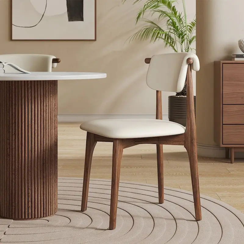 Table à manger rectangulaire moderne 71, plateau en pierre, pieds en bois