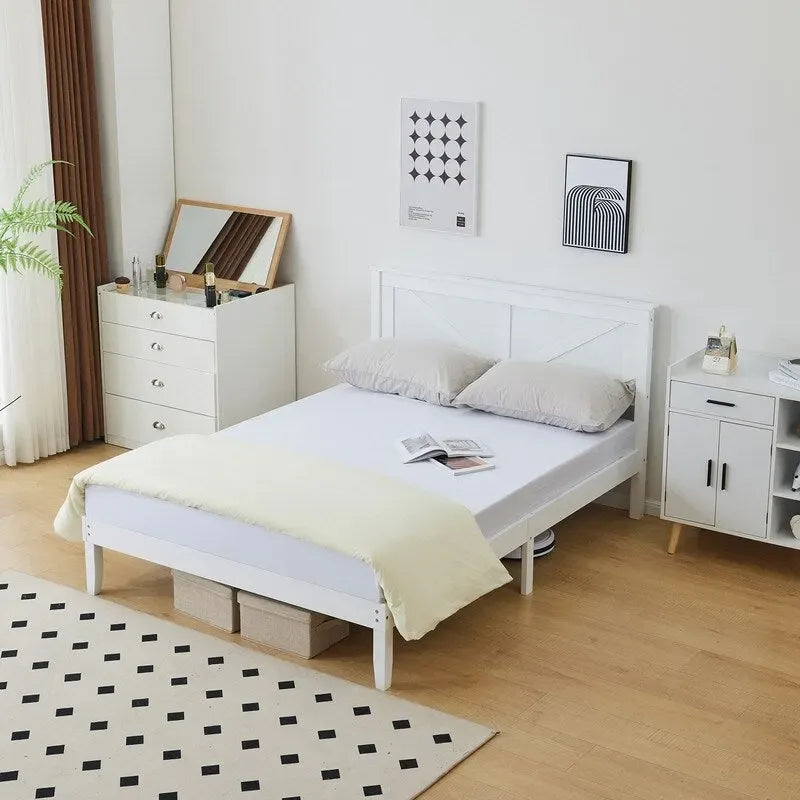 Lits en bois sans pied de lit