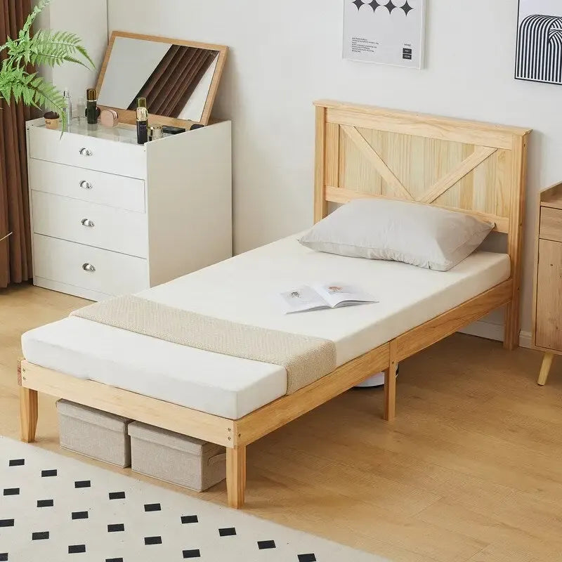 Lits en bois sans pied de lit