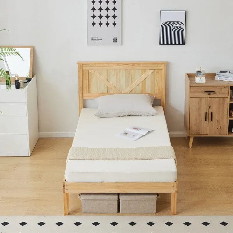 Lits en bois sans pied de lit