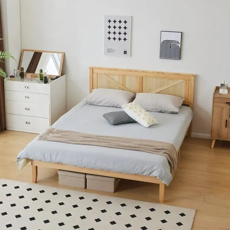 Lits en bois sans pied de lit