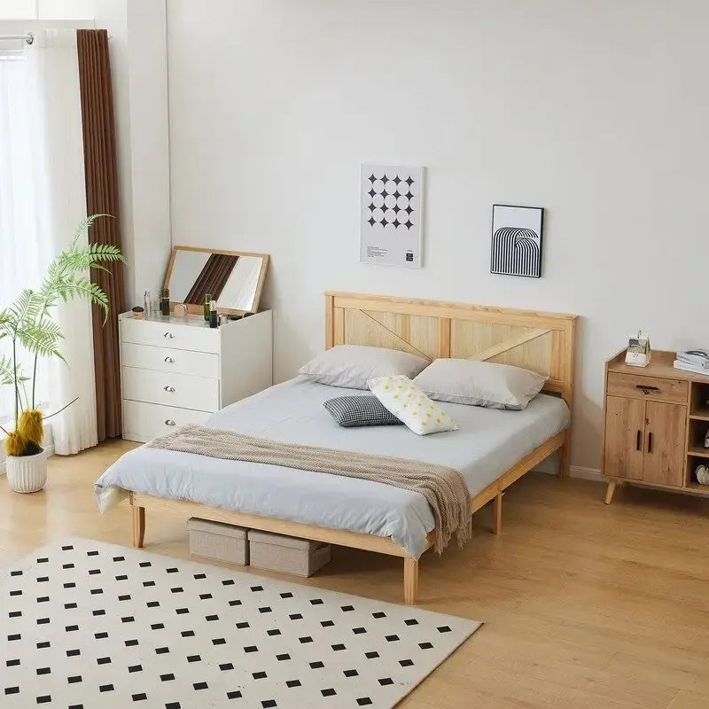 Lits en bois sans pied de lit