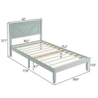 Lits en bois sans pied de lit