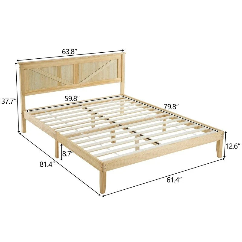 Lits en bois sans pied de lit