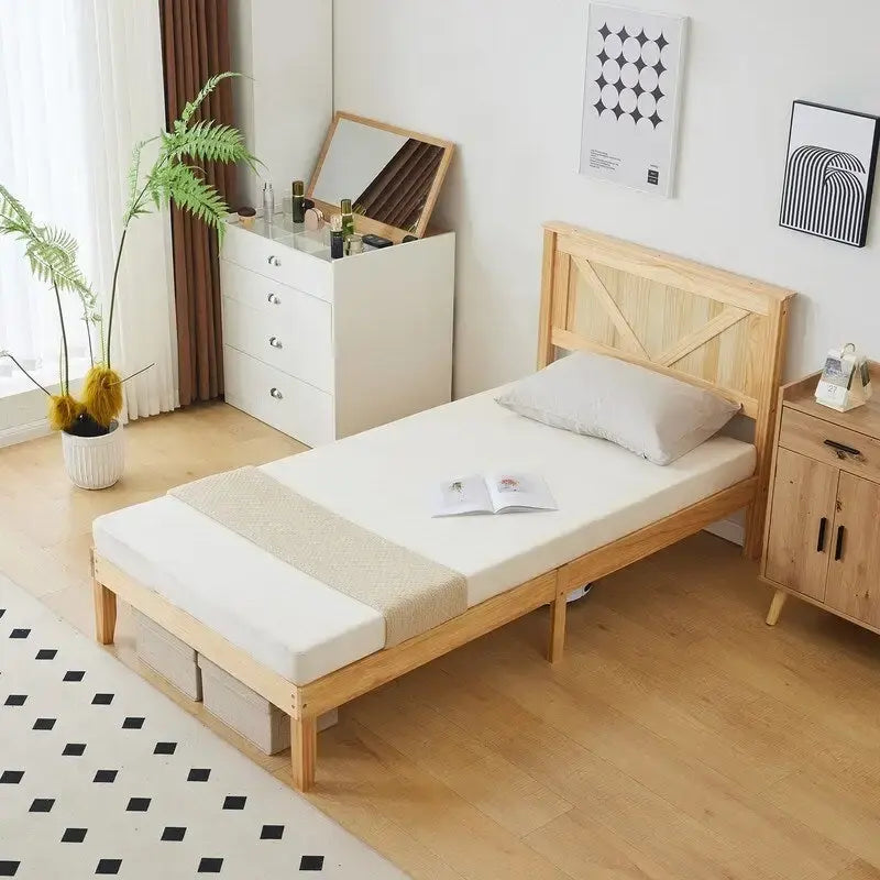 Lits en bois sans pied de lit