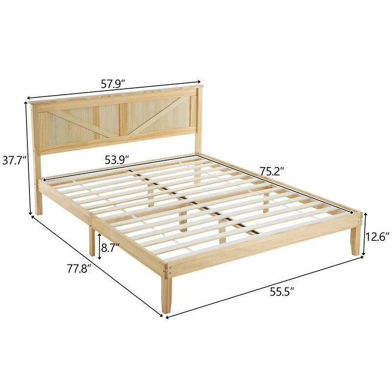 Lits en bois sans pied de lit